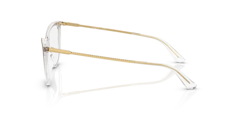 VOGUE EYEWEAR Donna VO5239 2736 Montature da vista Iniettato Marrone Trasparente Cat Eye Normale miniatura 3