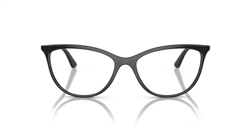 VOGUE EYEWEAR Donna VO5239 W44 Montature da vista Iniettato Nero Trasparente Cat Eye Normale miniatura 2