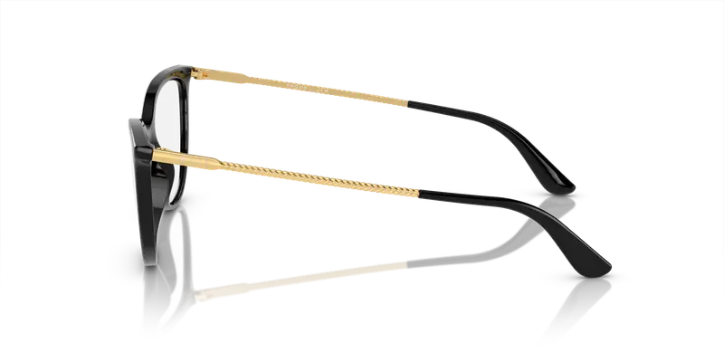 VOGUE EYEWEAR Donna VO5239 W44 Montature da vista Iniettato Nero Trasparente Cat Eye Normale miniatura 3