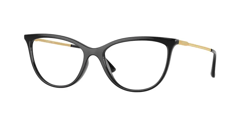 VOGUE EYEWEAR Donna VO5239  W44 Montature da vista Iniettato Nero Trasparente Cat Eye Normale