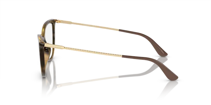 VOGUE EYEWEAR Donna VO5239 W656 Montature da vista Iniettato Marrone Trasparente Cat Eye Normale miniatura 3