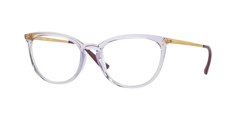 Donna VO5276 2745 Montature da vista Iniettato Viola Trasparente Cat Eye Normale