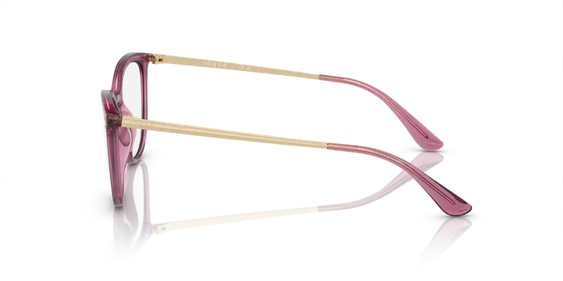 VOGUE EYEWEAR Donna VO5276 2798 Montature da vista Iniettato Viola Trasparente Cat Eye Normale miniatura 3