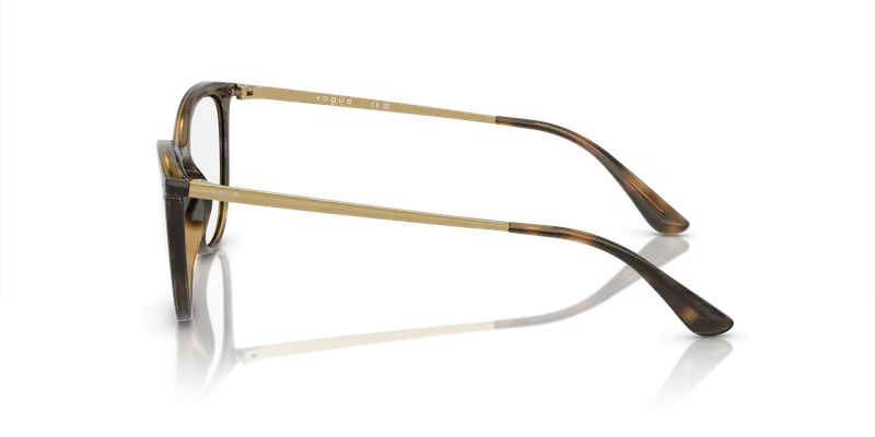 VOGUE EYEWEAR Donna VO5276 W656 Montature da vista Iniettato Marrone Trasparente Cat Eye Normale miniatura 3