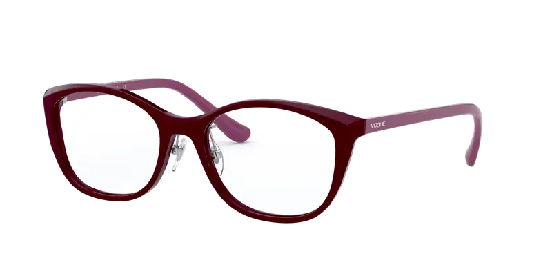 VOGUE EYEWEAR Donna VO5296D  2307 Montature da vista Acetato Rosso Trasparente Pillow Normale