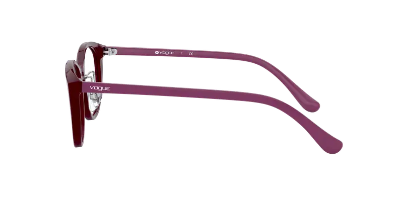 VOGUE EYEWEAR Donna VO5296D 2307 Montature da vista Acetato Rosso Trasparente Pillow Normale miniatura 2