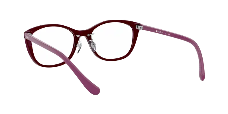 VOGUE EYEWEAR Donna VO5296D 2307 Montature da vista Acetato Rosso Trasparente Pillow Normale miniatura 3