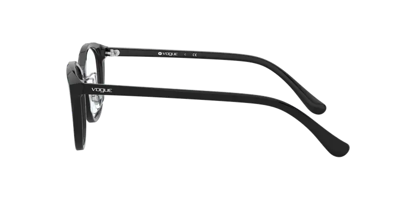 VOGUE EYEWEAR Donna VO5296D W44 Montature da vista Acetato Nero Trasparente Pillow Normale miniatura 2