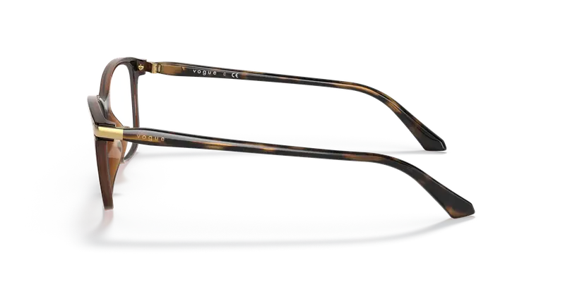 VOGUE EYEWEAR Donna VO5378 2386 Montature da vista Iniettato Marrone Trasparente Pillow Normale miniatura 3