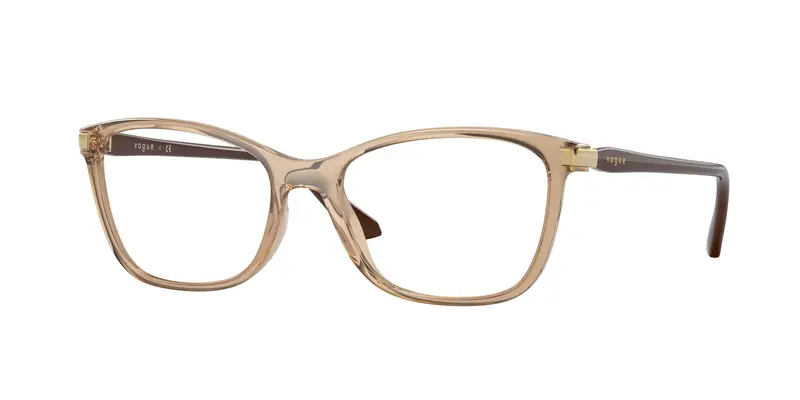 VOGUE EYEWEAR Donna VO5378  2826 Montature da vista Iniettato Marrone Trasparente Pillow Normale