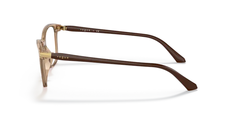 VOGUE EYEWEAR Donna VO5378 2826 Montature da vista Iniettato Marrone Trasparente Pillow Normale miniatura 3