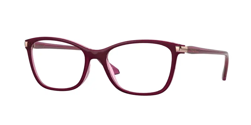VOGUE EYEWEAR Donna VO5378  2909 Montature da vista Iniettato Viola Trasparente Pillow Normale