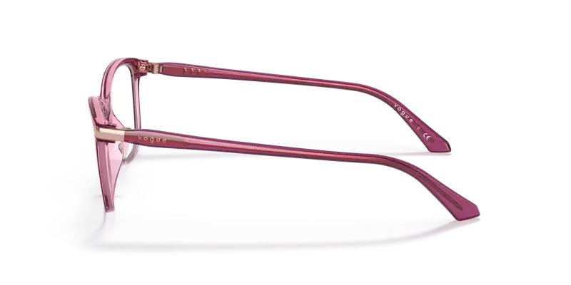 VOGUE EYEWEAR Donna VO5378 2909 Montature da vista Iniettato Viola Trasparente Pillow Normale miniatura 3