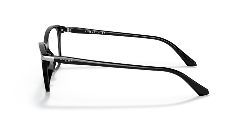 VOGUE EYEWEAR Donna VO5378 W44 Montature da vista Iniettato Nero Trasparente Pillow Normale miniatura 3