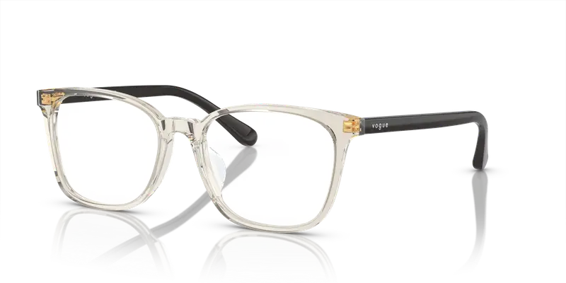VOGUE EYEWEAR Donna VO5399D 2998 Montature da vista Acetato Marrone Trasparente Squadrata Normale miniatura 3