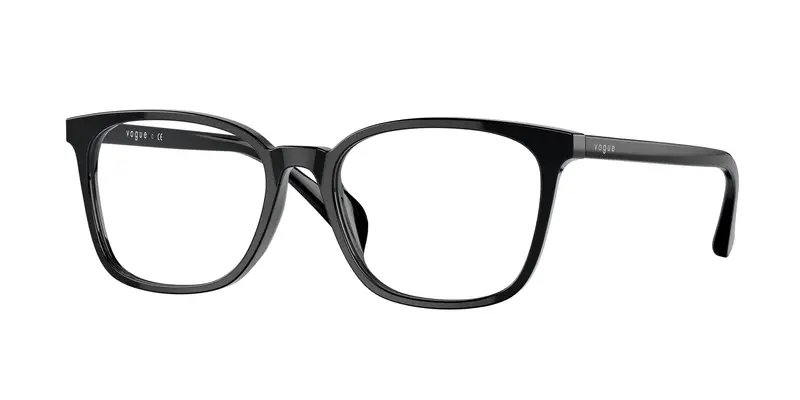 VOGUE EYEWEAR Donna VO5399D  W44 Montature da vista Acetato Nero Trasparente Squadrata Normale