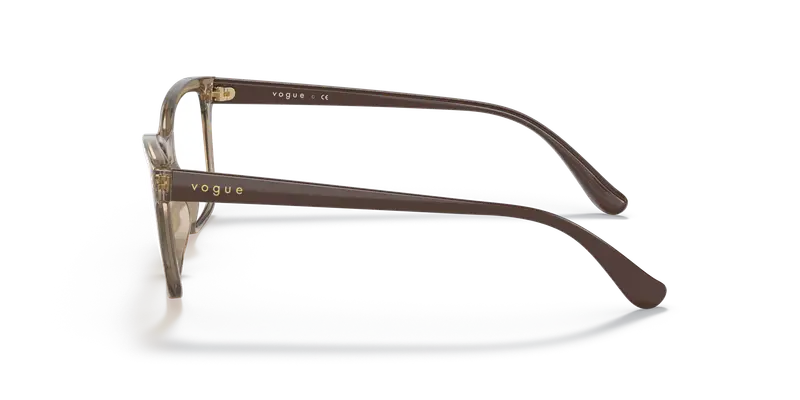 VOGUE EYEWEAR Donna VO5420 2940 Montature da vista Iniettato Marrone Trasparente Pillow Normale miniatura 3
