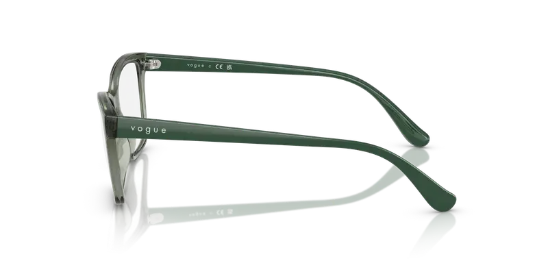 VOGUE EYEWEAR Donna VO5420 3086 Montature da vista Iniettato Verde Trasparente Pillow Normale miniatura 3