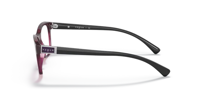 VOGUE EYEWEAR Donna VO5424B 2989 Montature da vista Iniettato Rosso Trasparente Pillow Normale miniatura 3