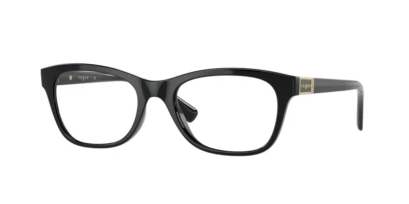 VOGUE EYEWEAR Donna VO5424B  W44 Montature da vista Iniettato Nero Trasparente Pillow Normale