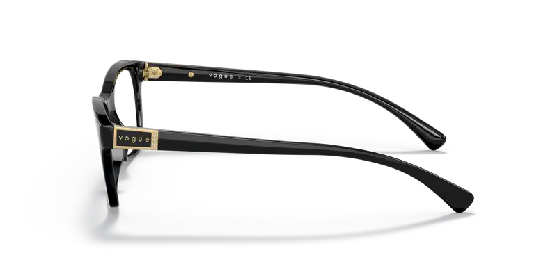 VOGUE EYEWEAR Donna VO5424B W44 Montature da vista Iniettato Nero Trasparente Pillow Normale miniatura 3