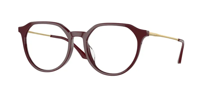VOGUE EYEWEAR Donna VO5430D  2139 Montature da vista Acetato Rosso Trasparente Geometrica Normale