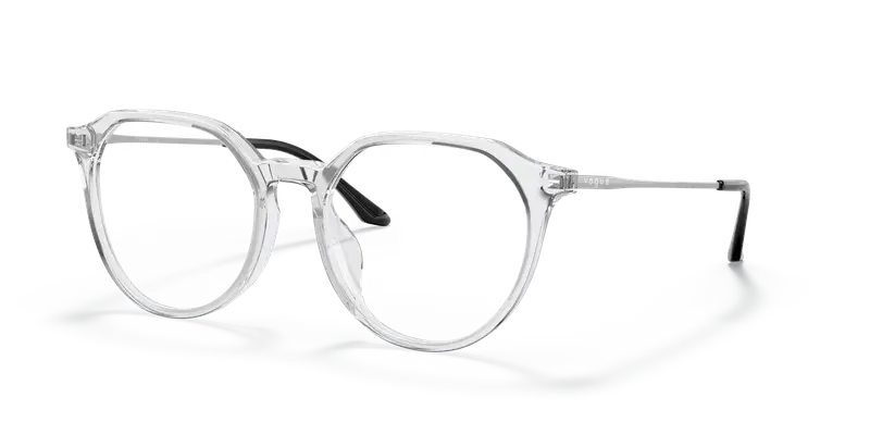 VOGUE EYEWEAR Donna VO5430D W745 Montature da vista Acetato Trasparente Trasparente Geometrica Normale miniatura 3