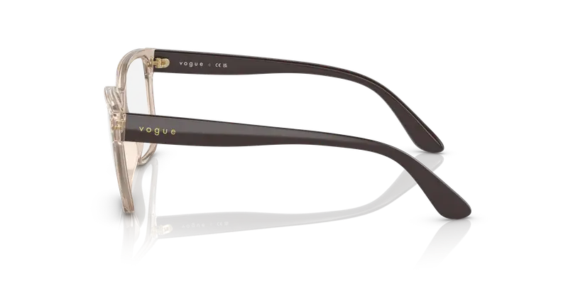 VOGUE EYEWEAR Donna VO5452 2884 Montature da vista Iniettato Marrone Squadrata miniatura 3