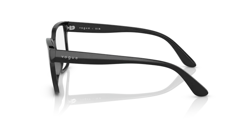 VOGUE EYEWEAR Donna VO5452 W44 Montature da vista Iniettato Nero Trasparente Squadrata Normale miniatura 3