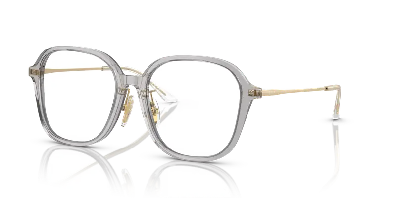 VOGUE EYEWEAR Donna VO5467D 2820 Montature da vista Acetato Grigio Trasparente Squadrata Normale miniatura 3