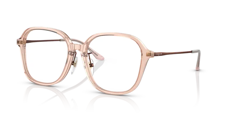 VOGUE EYEWEAR Donna VO5467D 2954 Montature da vista Acetato Rosa Trasparente Squadrata Normale miniatura 3