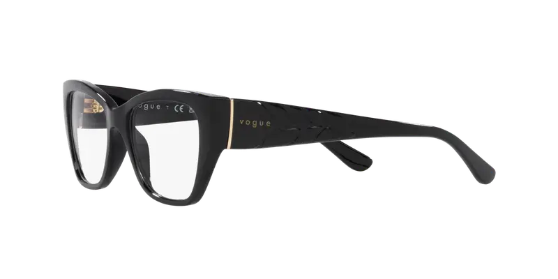 VOGUE EYEWEAR Donna VO5483 W44 Montature da vista Iniettato Nero Trasparente Farfalla Normale miniatura 3