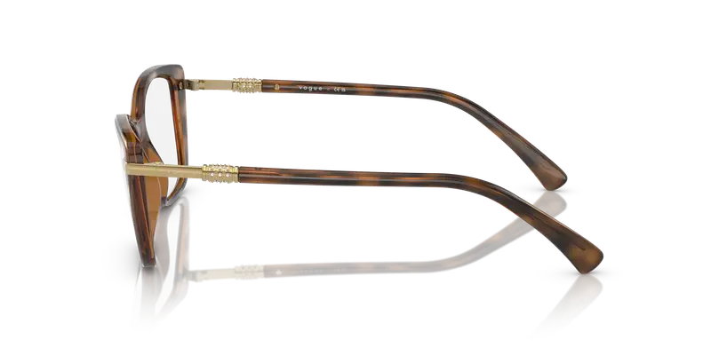 VOGUE EYEWEAR Donna VO5487B 2386 Montature da vista Iniettato Marrone Trasparente Farfalla Normale miniatura 3