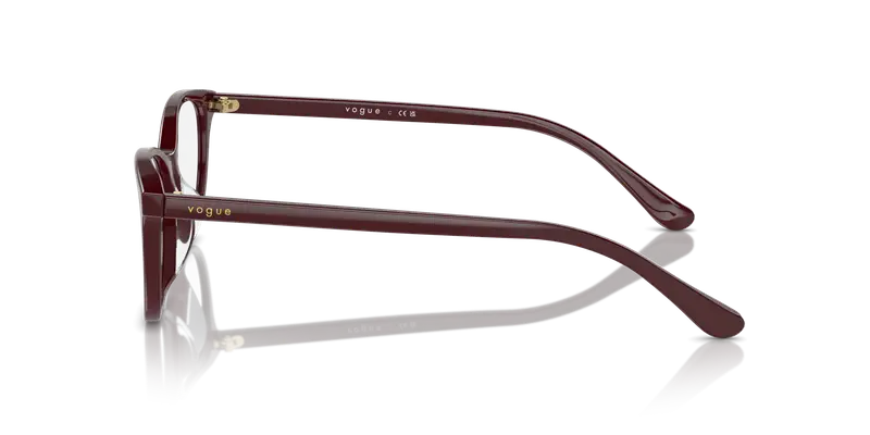 VOGUE EYEWEAR Donna VO5502D 3158 Montature da vista Acetato Rosso Trasparente Cat Eye Normale miniatura 3