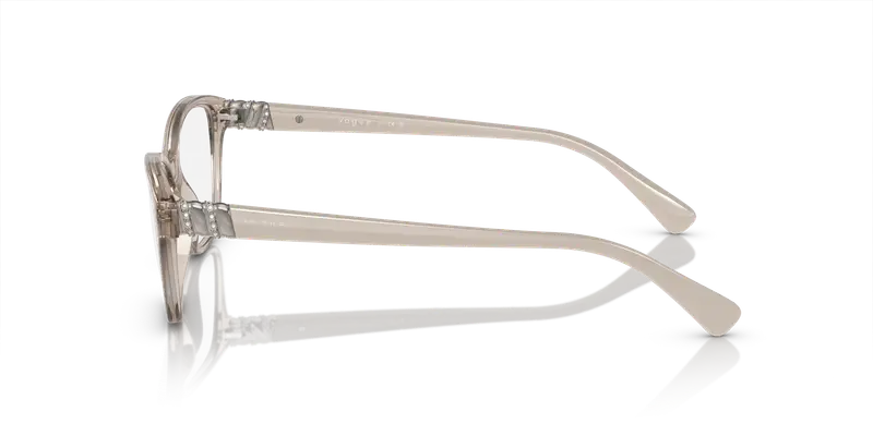 VOGUE EYEWEAR Donna VO5516B 2990 Montature da vista Nylon Marrone Trasparente Pillow Normale miniatura 3