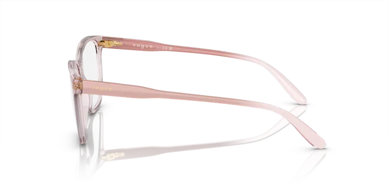 VOGUE EYEWEAR Donna VO5518 2942 Montature da vista Nylon Rosa Trasparente Pillow Normale miniatura 3