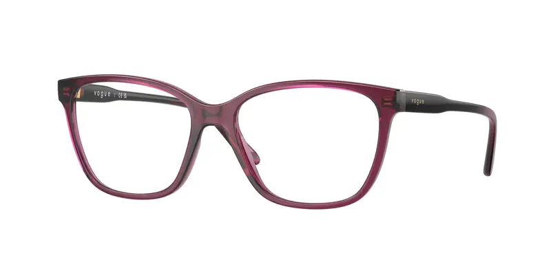 VOGUE EYEWEAR Donna VO5518  2989 Montature da vista Nylon Rosso Trasparente Pillow Normale