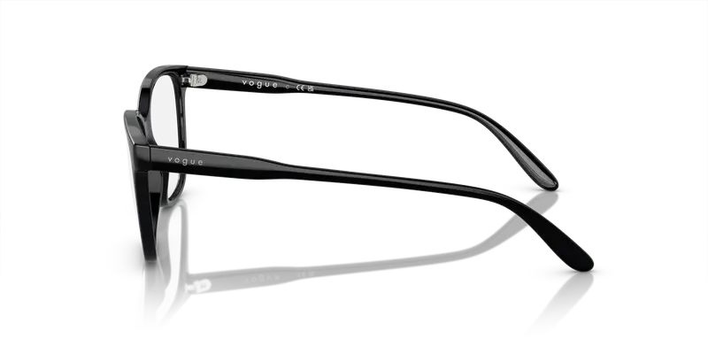 VOGUE EYEWEAR Donna VO5518 W44 Montature da vista Nylon Nero Trasparente Pillow Normale miniatura 3