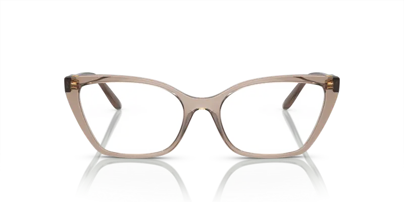 VOGUE EYEWEAR Donna VO5519 2940 Montature da vista Nylon Marrone Trasparente Cat Eye Normale miniatura 2