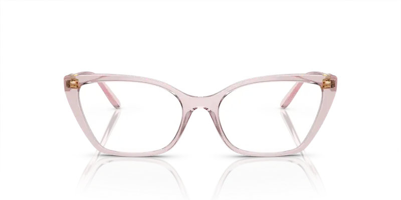VOGUE EYEWEAR Donna VO5519 2942 Montature da vista Nylon Rosa Trasparente Cat Eye Normale miniatura 2