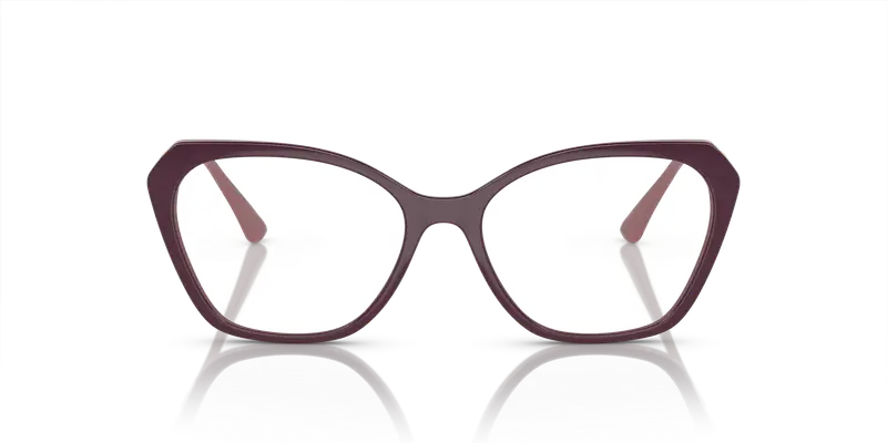 VOGUE EYEWEAR Donna VO5522 3100 Montature da vista Iniettato Rosso Trasparente Geometrica Normale miniatura 2