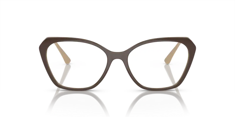 VOGUE EYEWEAR Donna VO5522 3101 Montature da vista Iniettato Marrone Trasparente Geometrica Normale miniatura 2