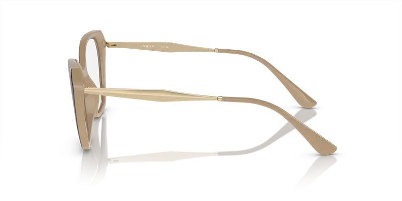 VOGUE EYEWEAR Donna VO5522 3101 Montature da vista Iniettato Marrone Trasparente Geometrica Normale miniatura 3