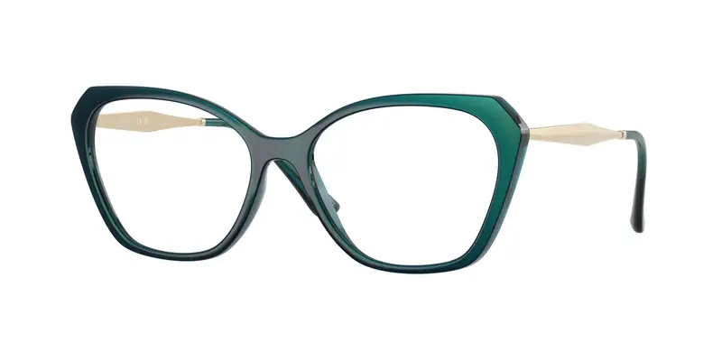VOGUE EYEWEAR Donna VO5522  3224 Montature da vista Iniettato Blu Trasparente Geometrica Normale