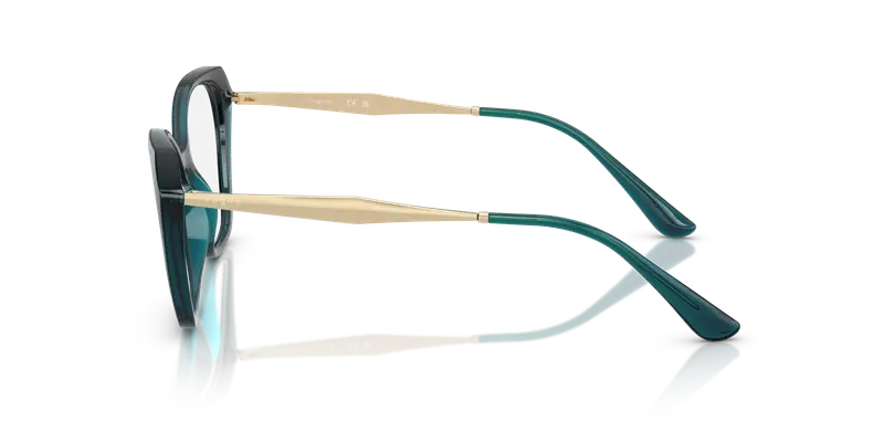 VOGUE EYEWEAR Donna VO5522 3224 Montature da vista Iniettato Blu Trasparente Geometrica Normale miniatura 3