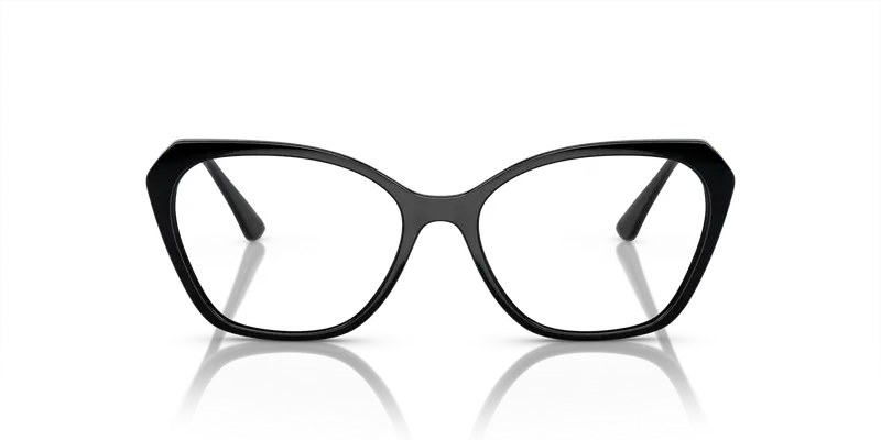 VOGUE EYEWEAR Donna VO5522 W44 Montature da vista Iniettato Nero Trasparente Geometrica Normale miniatura 2