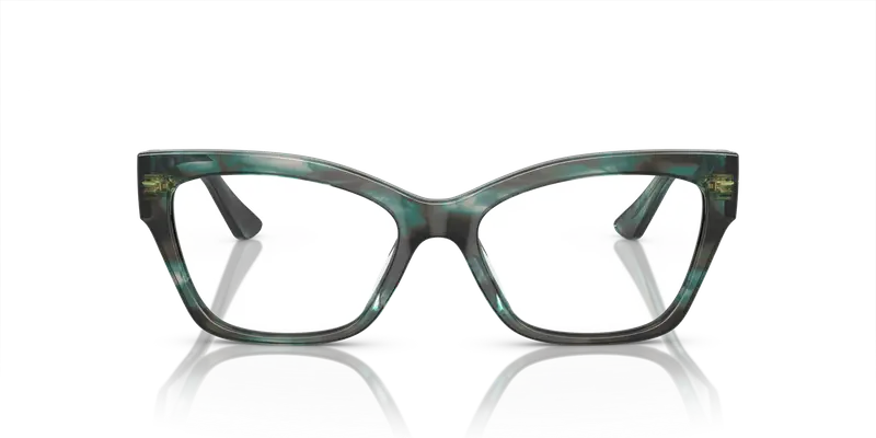 VOGUE EYEWEAR Donna VO5523 3088 Montature da vista Acetato Verde Trasparente Cat Eye Normale miniatura 2