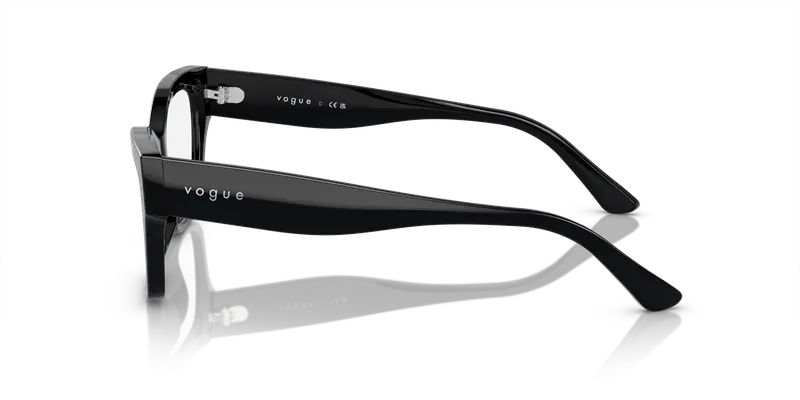 VOGUE EYEWEAR Donna VO5523 W44 Montature da vista Acetato Nero Trasparente Cat Eye Normale miniatura 3