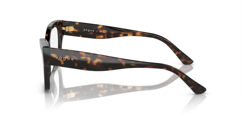 VOGUE EYEWEAR Donna VO5523 W656 Montature da vista Acetato Marrone Trasparente Cat Eye Normale miniatura 3