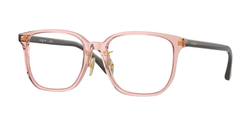 VOGUE EYEWEAR Donna VO5550D  2828 Montature da vista Acetato Rosa Trasparente Pillow Normale
